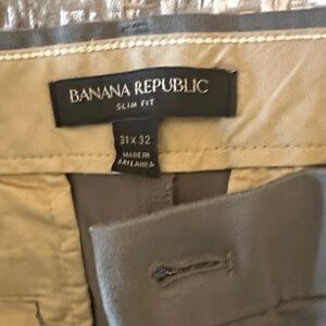 Banana Republic Men's Slim Core Temp Pant Gray